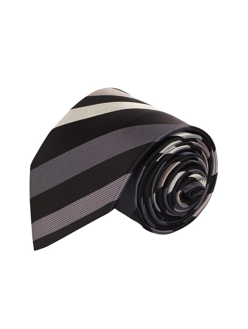 grey micro fiber tie and a pocket square - 13092537 - Standard Image - 2