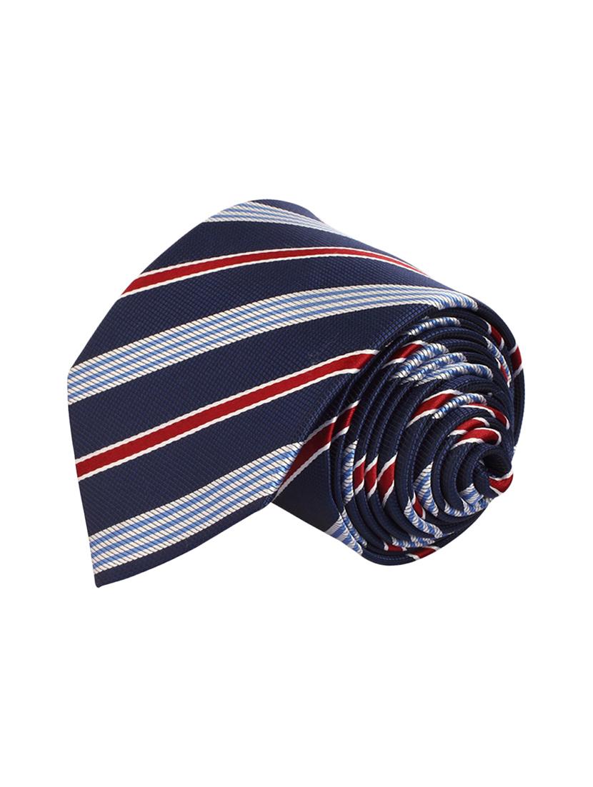 blue micro fiber tie and a pocket square - 13092542 - Standard Image - 2