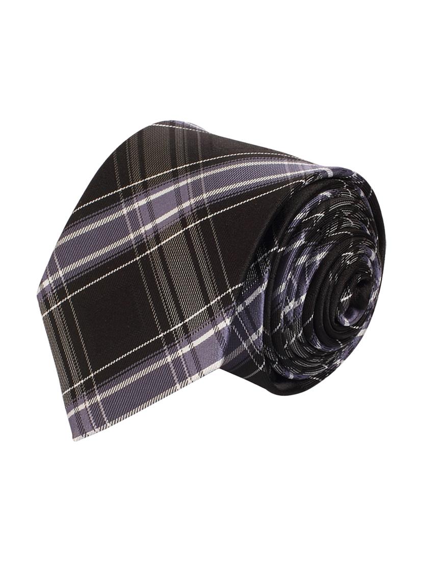 black micro fiber tie and a pocket square - 13092547 - Standard Image - 2
