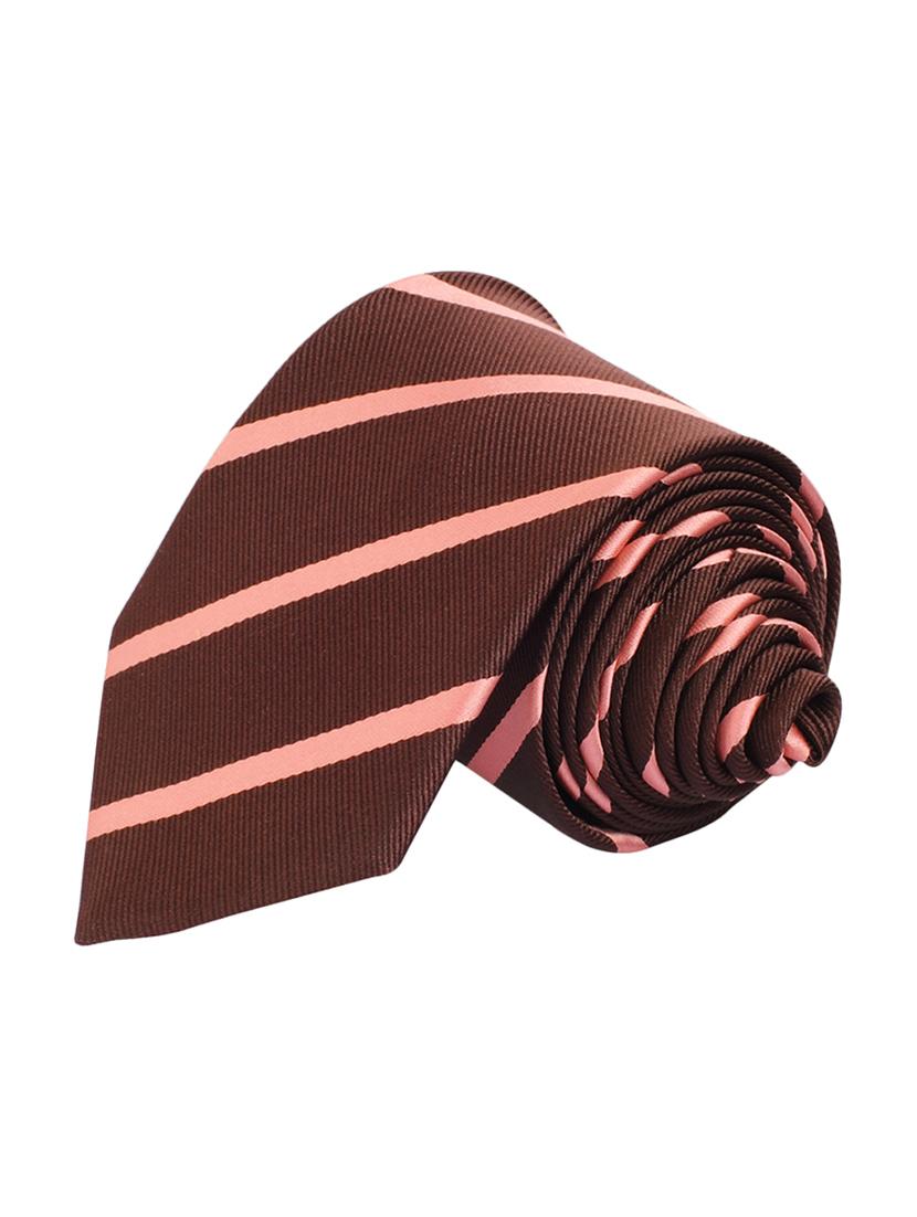 brown micro fiber tie and a pocket square - 13092548 - Standard Image - 2