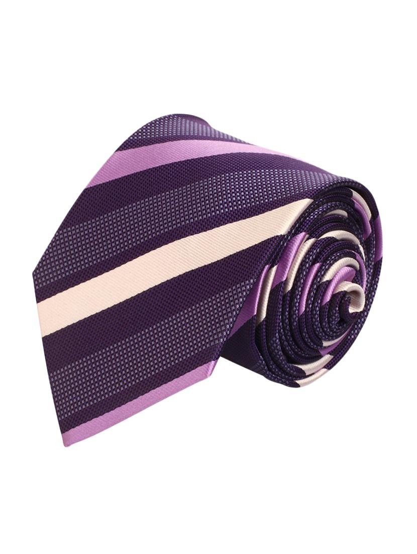 purple micro fiber tie and a pocket square - 13092549 - Standard Image - 2