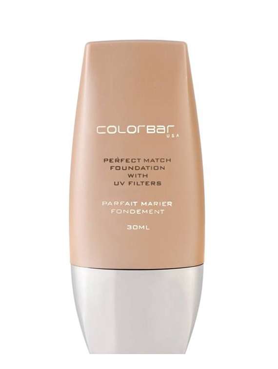 colorbar perfect match foundation new foundation (nude beige, 30 ml)