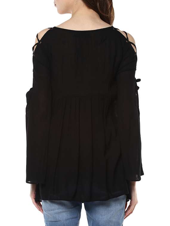 black rayon top - 13096693 -  Standard Image - 2