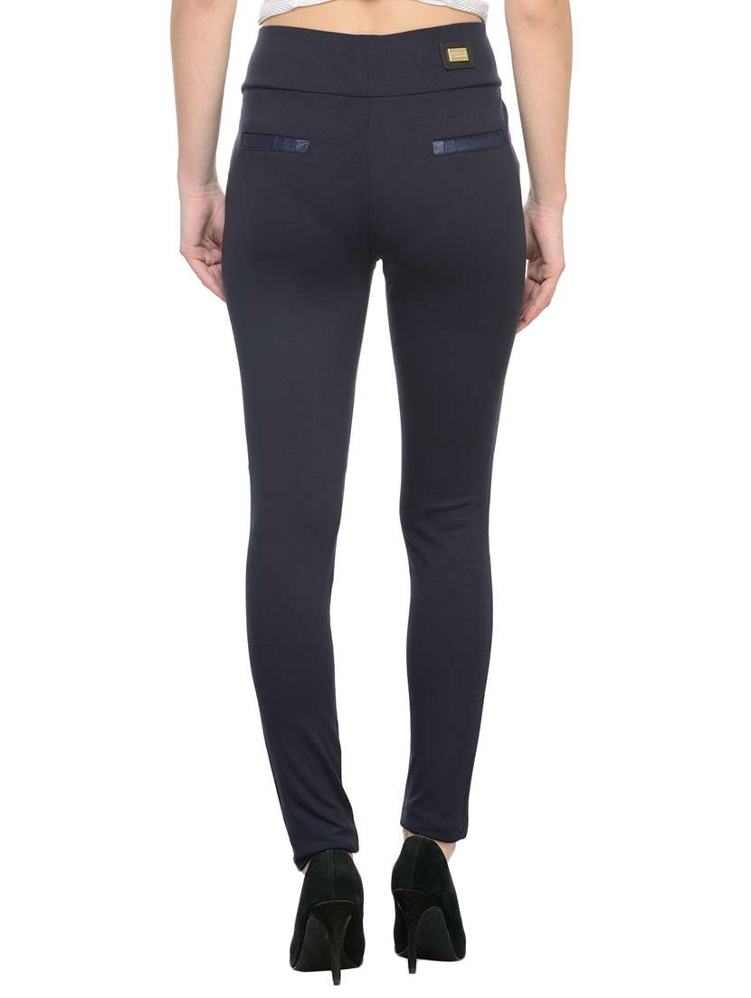 navy blue cotton jegging - 13096893 -  Standard Image - 2