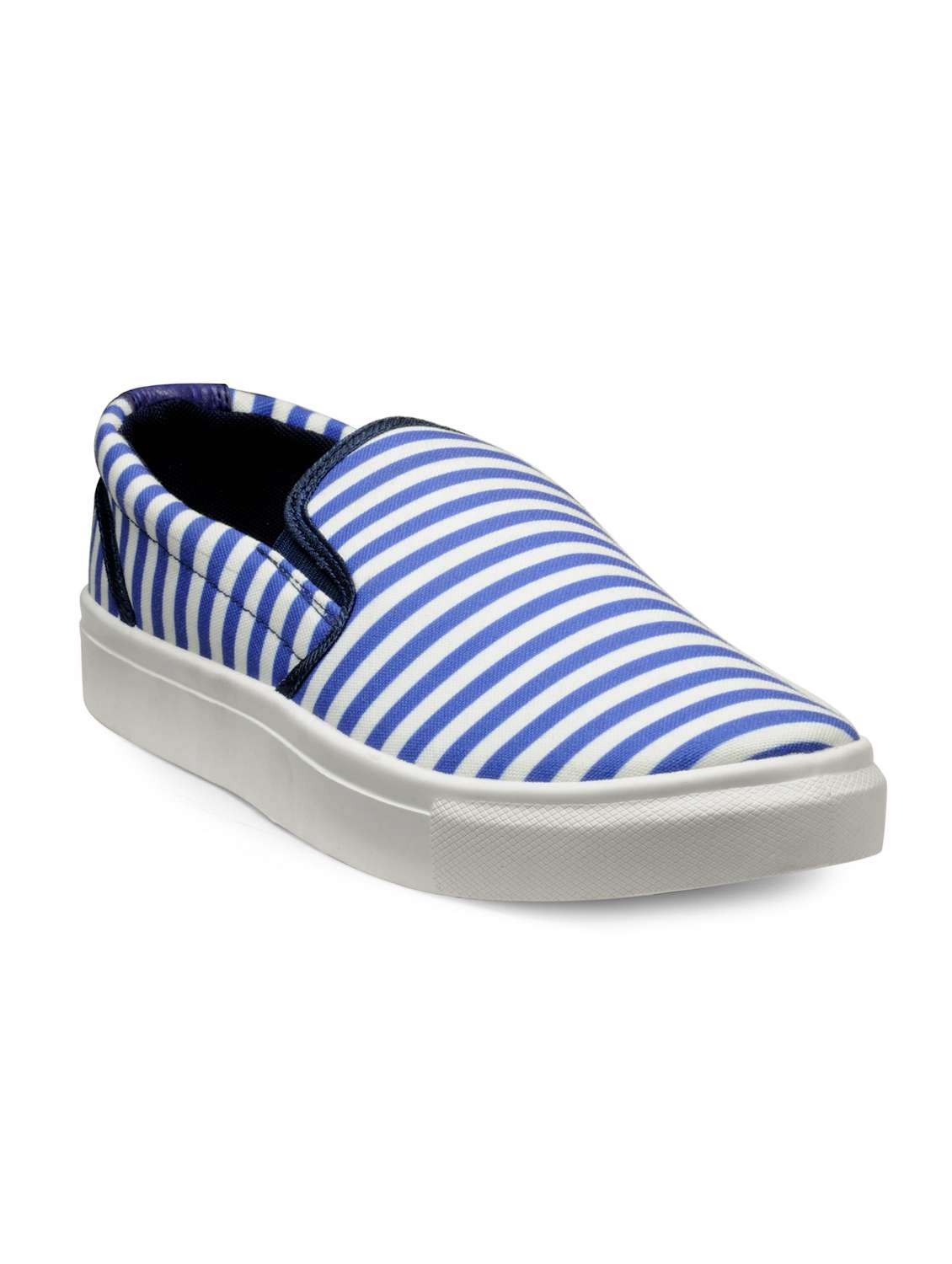 blue canvas casual slipon