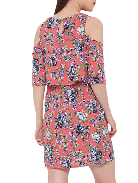 pink floral printed dress - 13099952 - Standard Image - 2