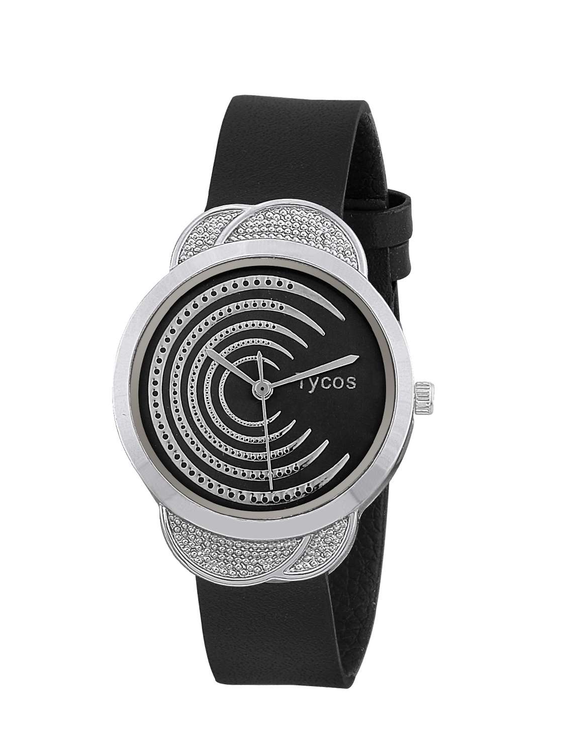 Tycos leather strap Analog Watch