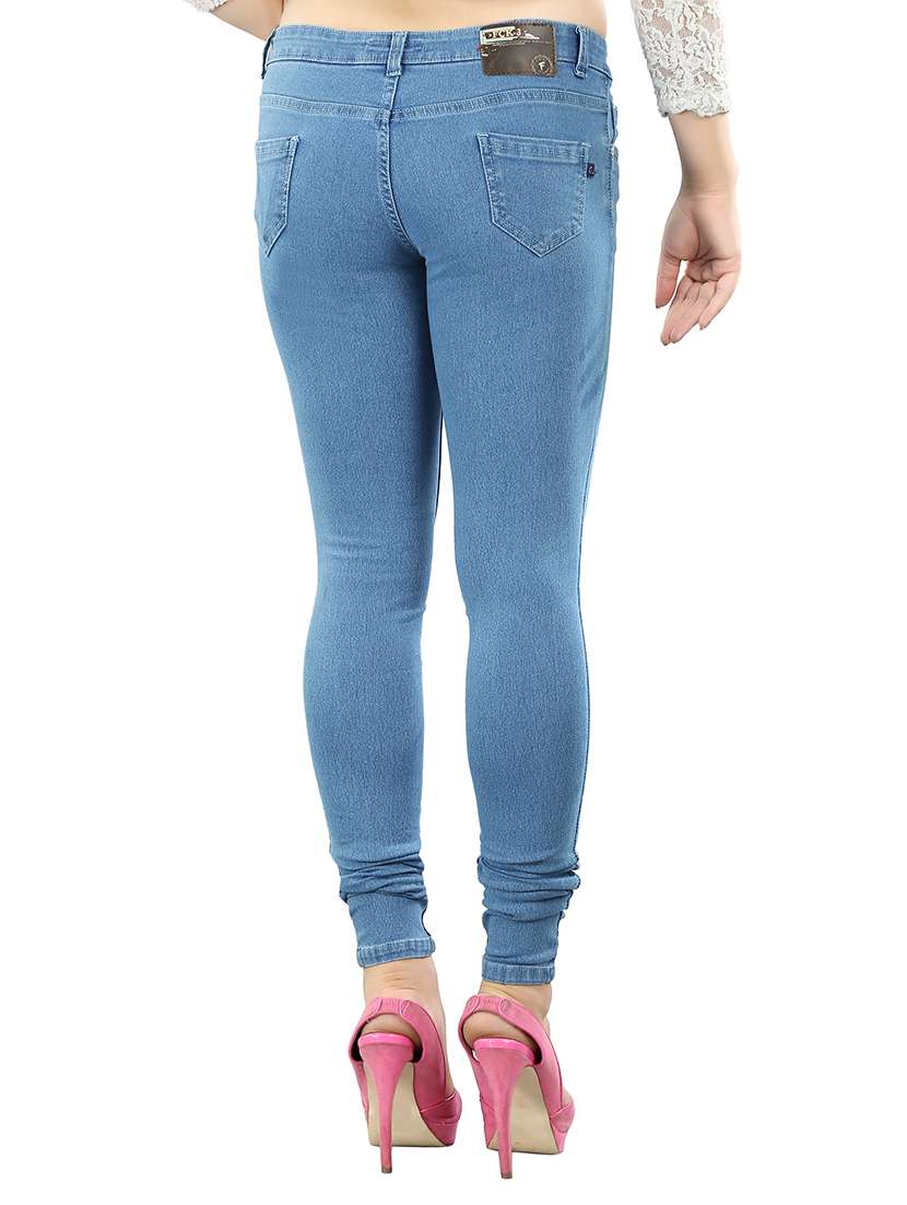 women's plain slim fit jeans - 13104902 -  Standard Image - 2