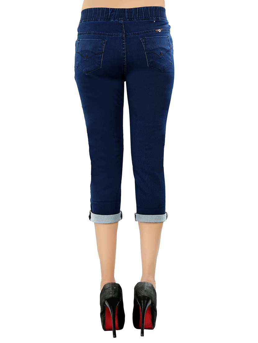 blue denim capri - 13105118 -  Standard Image - 2