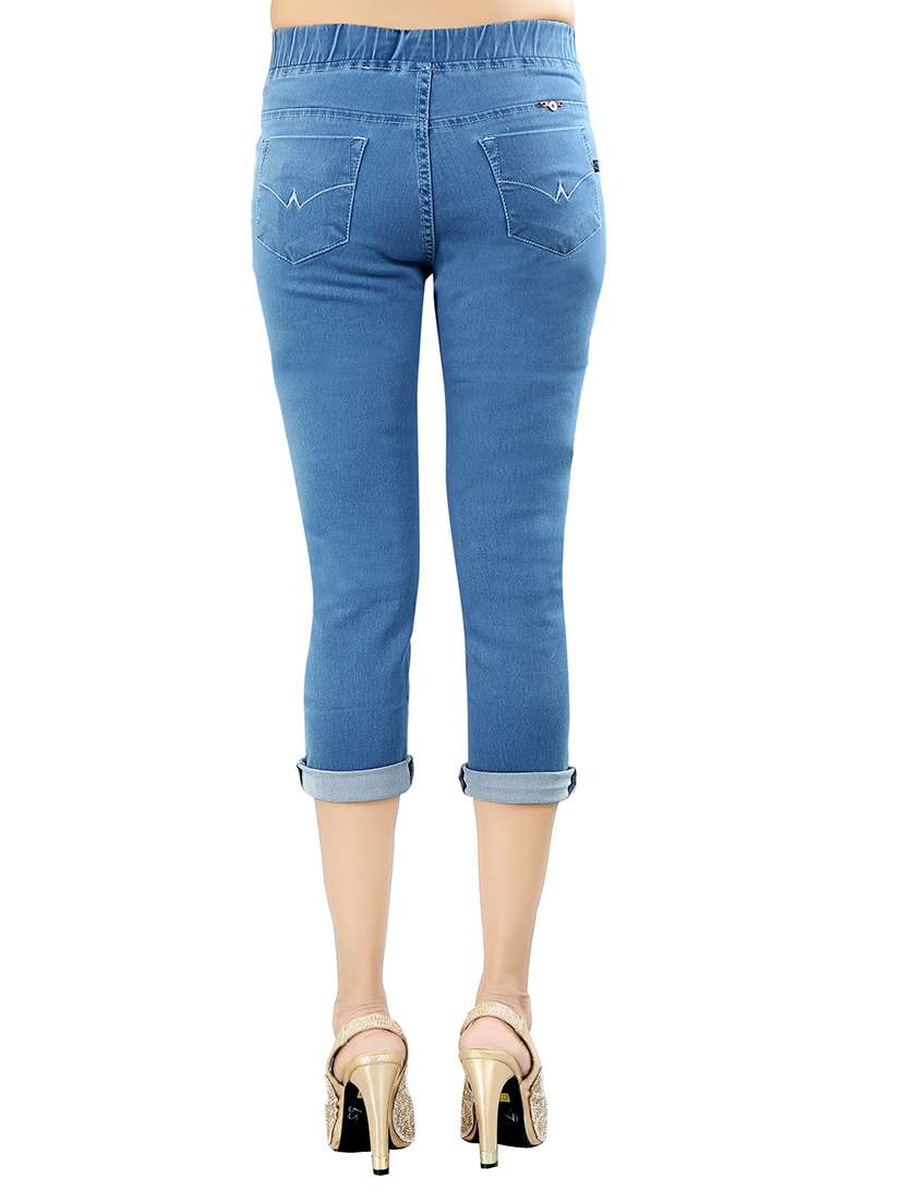 blue denim capri - 13105119 -  Standard Image - 2