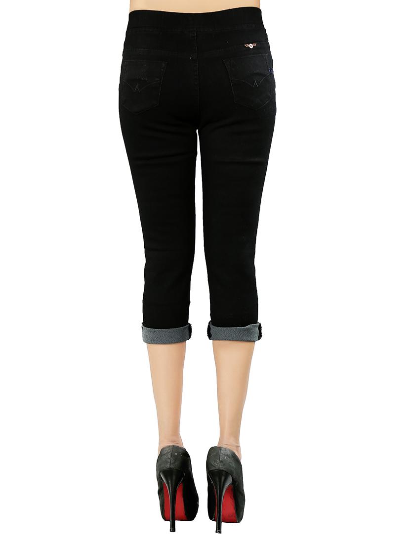 black denim capri - 13105120 - Standard Image - 2