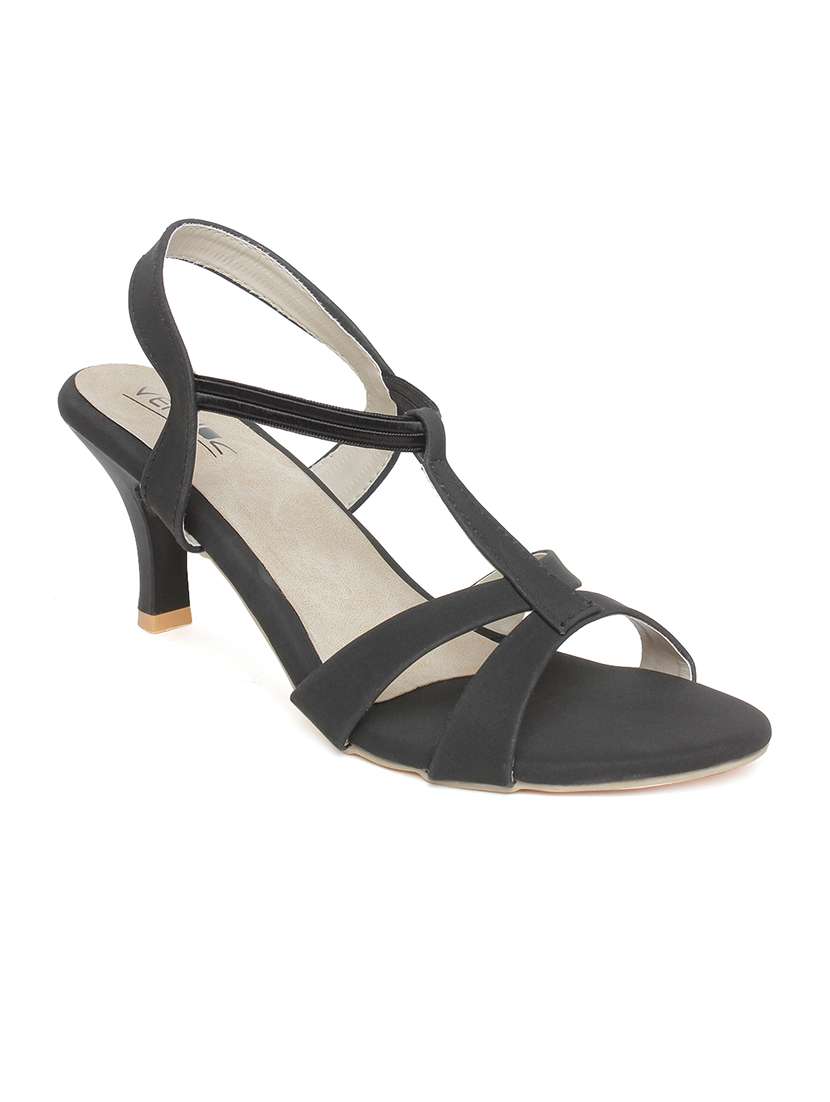 black back strap sandal