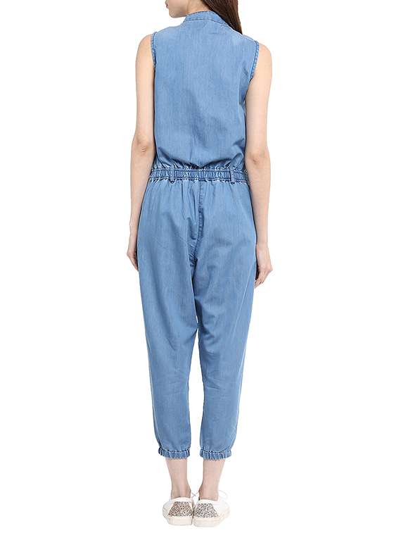 blue denim 34 jumpsuit