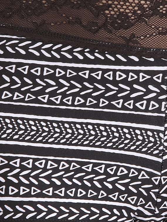 black printed cotton boy shorts panty - 13119644 - Standard Image - 2