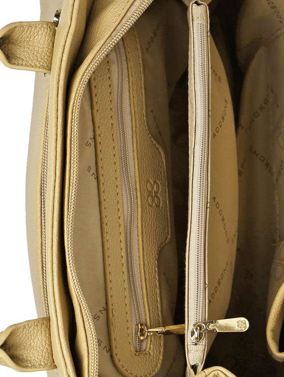 beige leatherette handbag - 13128212 - Standard Image - 2