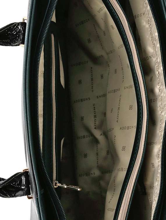black leatherette handbag - 13128217 - Standard Image - 2