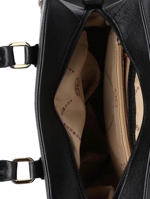 black leatherette handbag - 13128218 - Standard Image - 2