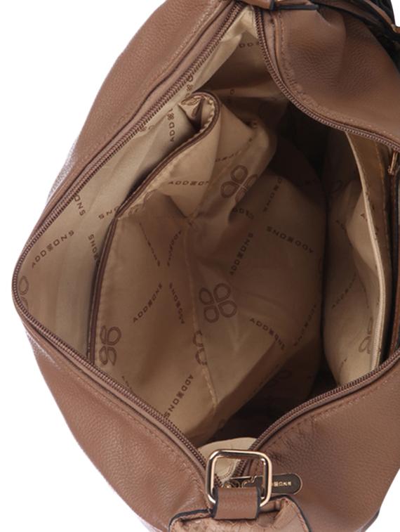 brown leatherette handbag - 13132453 - Standard Image - 2