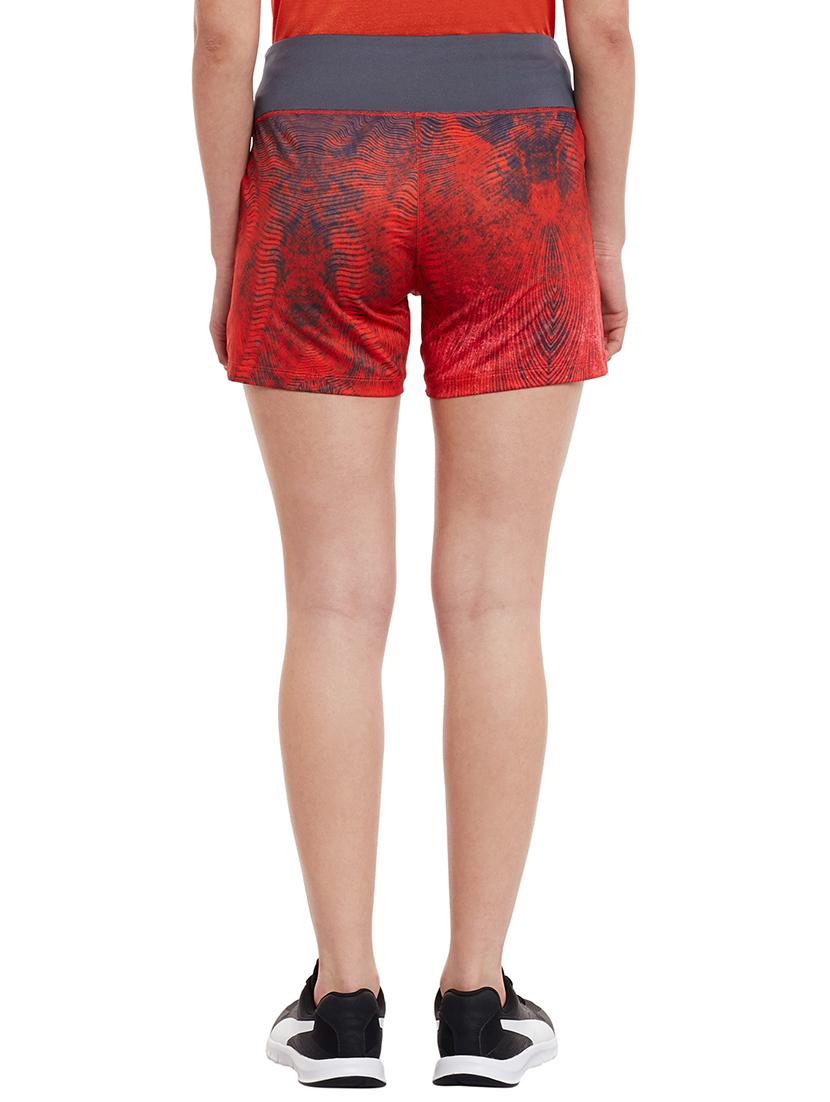 red printed sports shorts - 13155054 - Standard Image - 2