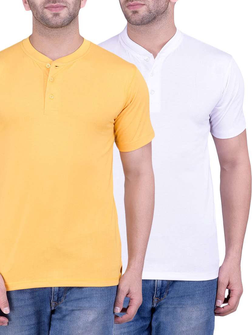 multi colored set of 2 cotton t-shirt