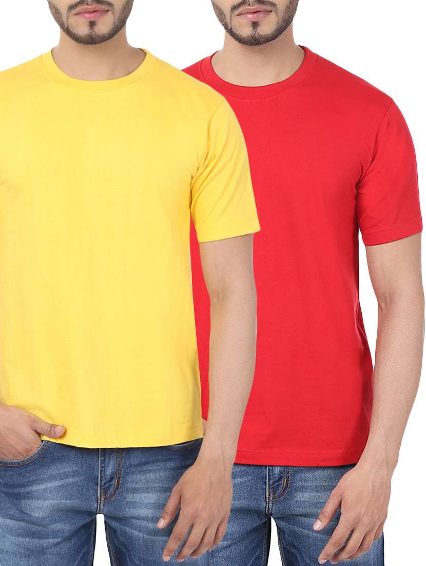 multi colored set of 2 cotton t-shirt - 13155451 - Zoom Image - 0