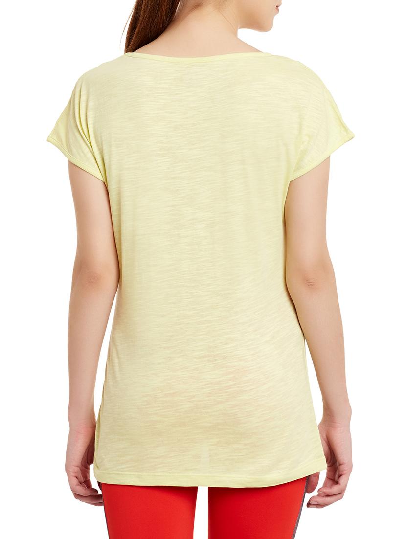 yellow cotton regular tshirt - 13158066 - Standard Image - 2