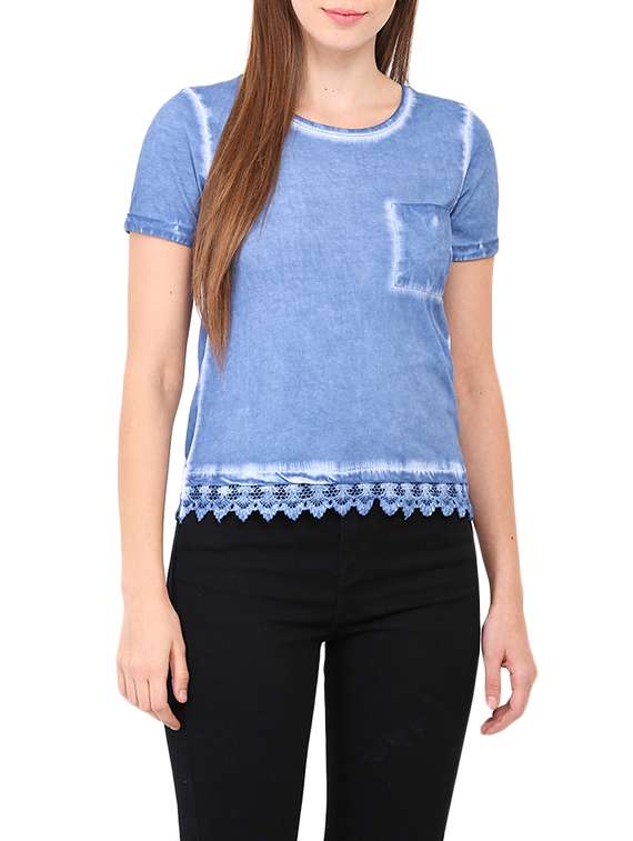 blue cotton top