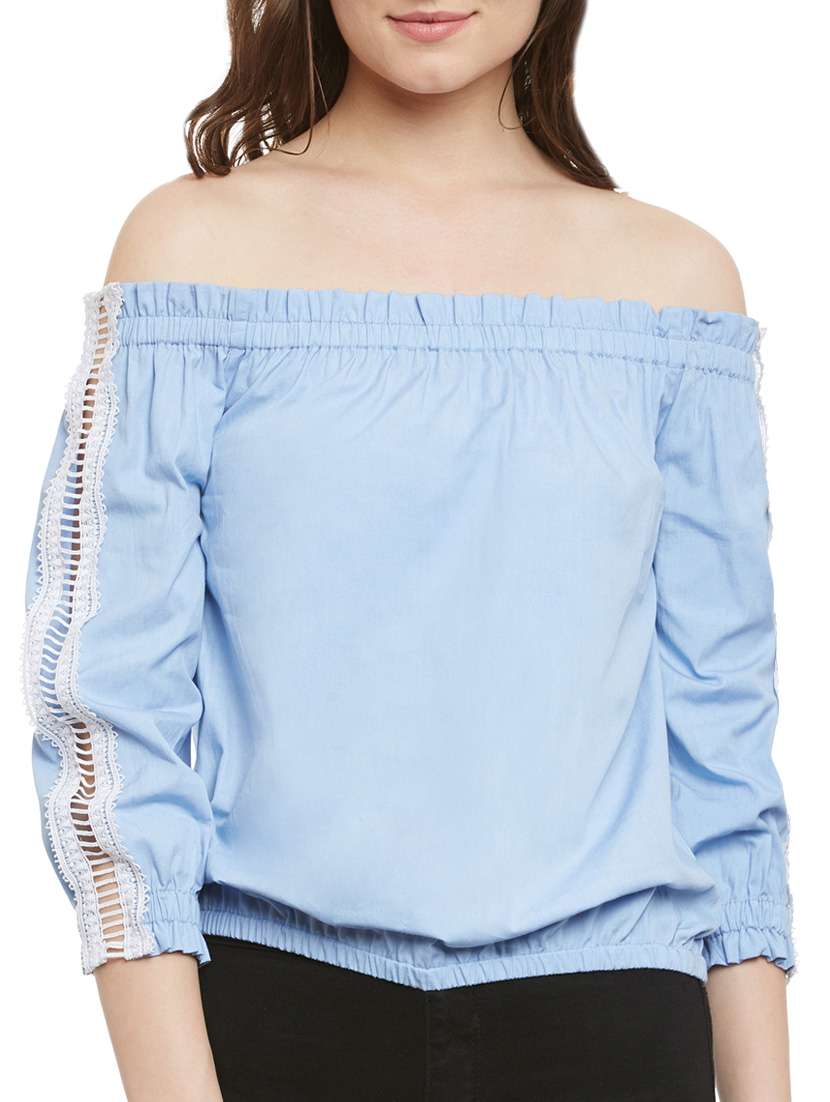 blue cotton top