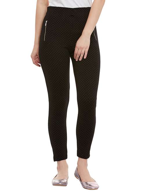 black viscose jeggings - 13164645 - Standard Image - 0