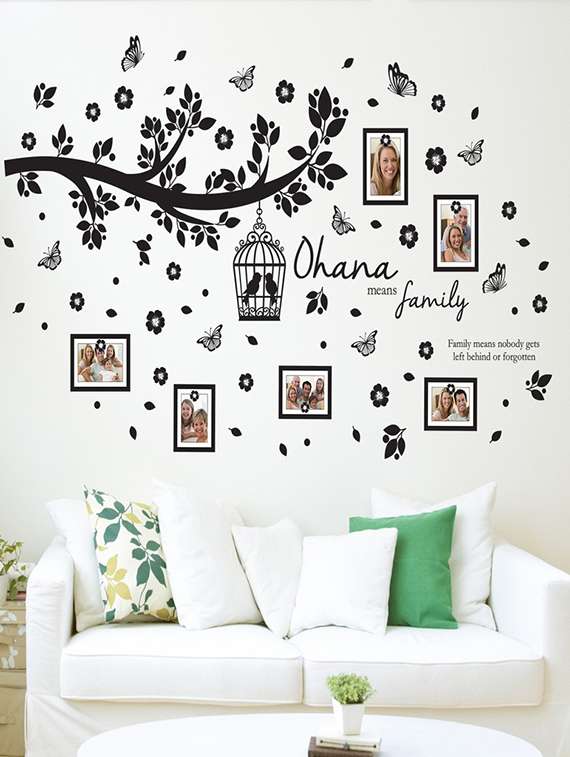 wall sticker (photo tree,wall covering area  43 x 72 inch)