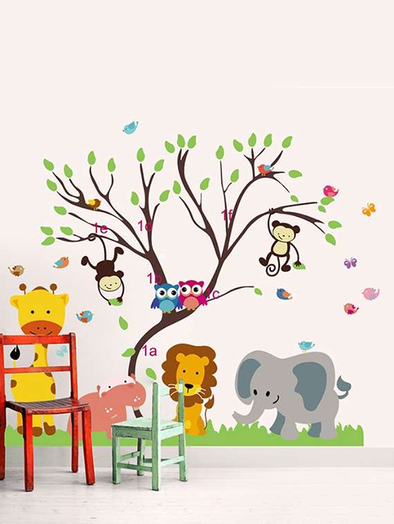 wall sticker (animals,wall covering area  59 x 47 inch)