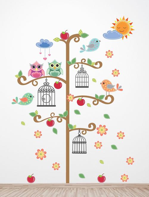 wall sticker (birdcage tree,wall covering area  51 x 74 inch) - 13165026 -  Standard Image - 0