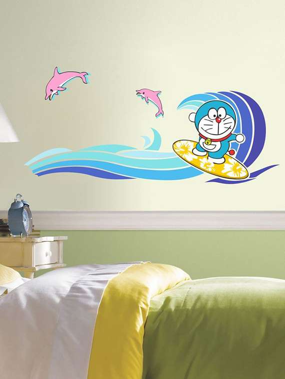 wall sticker (sea doremon,wall covering area  36 x 16 inch)