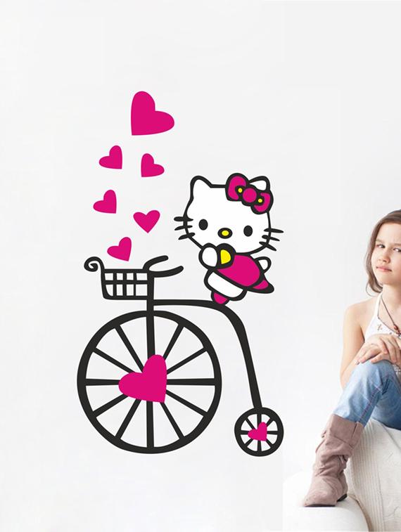 wall sticker (kitty,wall covering area  13 x 23 inch) - 13165104 -  Zoom Image - 0