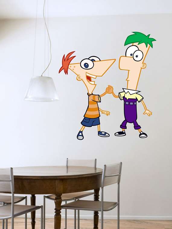 wall sticker (cartoon,wall covering area  23 x 25 inch)