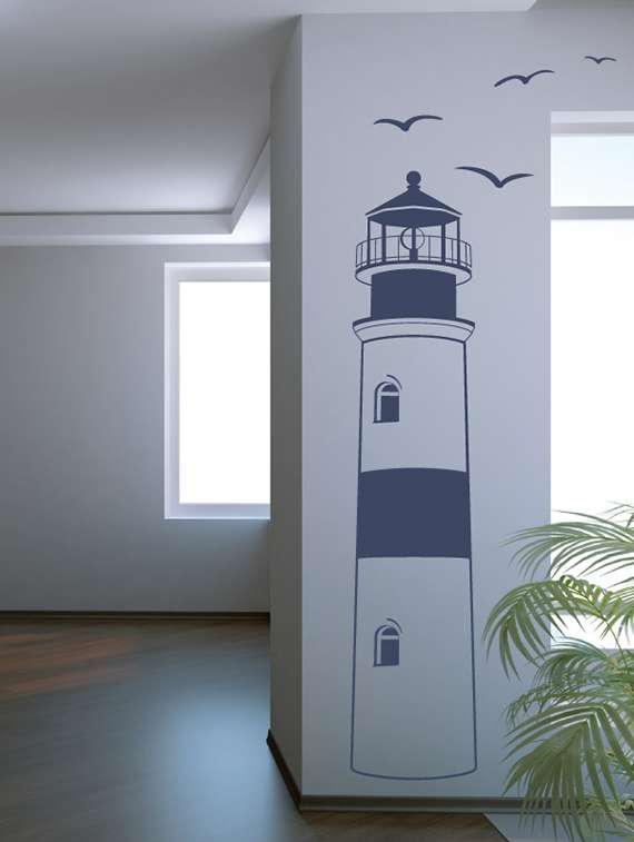 wall sticker (tower,wall covering area  8 x 24 inch)