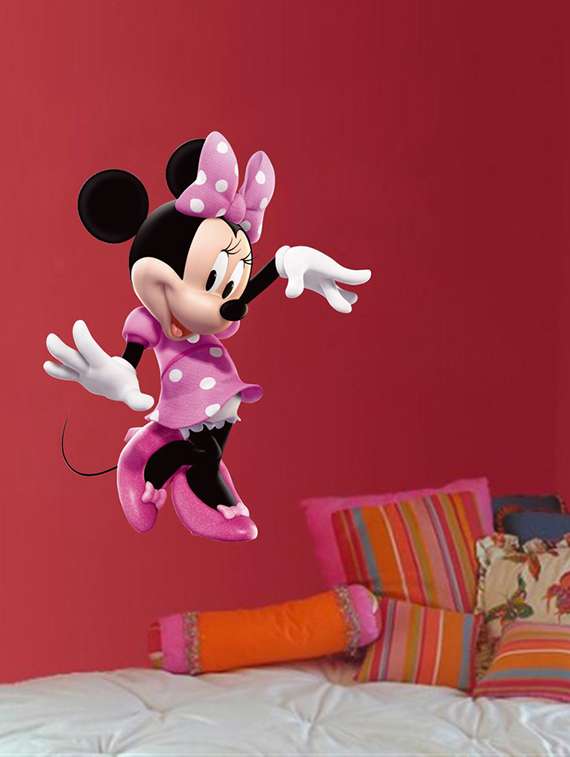 wall sticker (pink baby,wall covering area  22 x 36 inch)