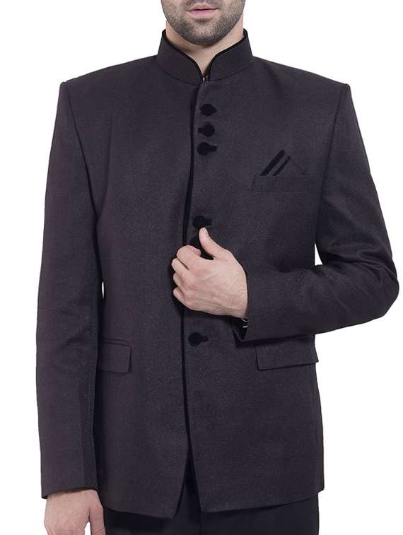 solid black cotton blazer