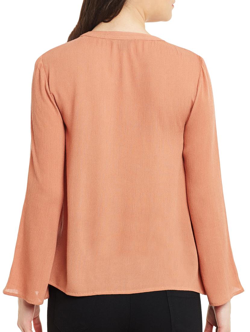 orange viscose regular top - 13168817 - Standard Image - 2