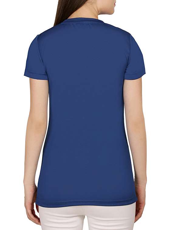 women's front print crew neck t-shirt - 13169850 -  Standard Image - 2