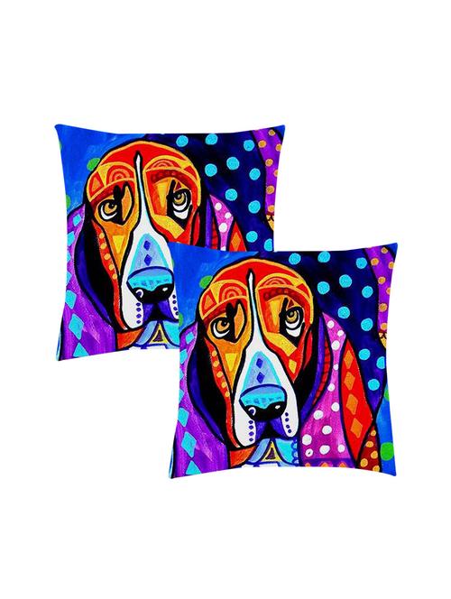 ambbi collection digitally printed cushion cover hand drawn dog set of 2 - 13180944 -  Standard Image - 0