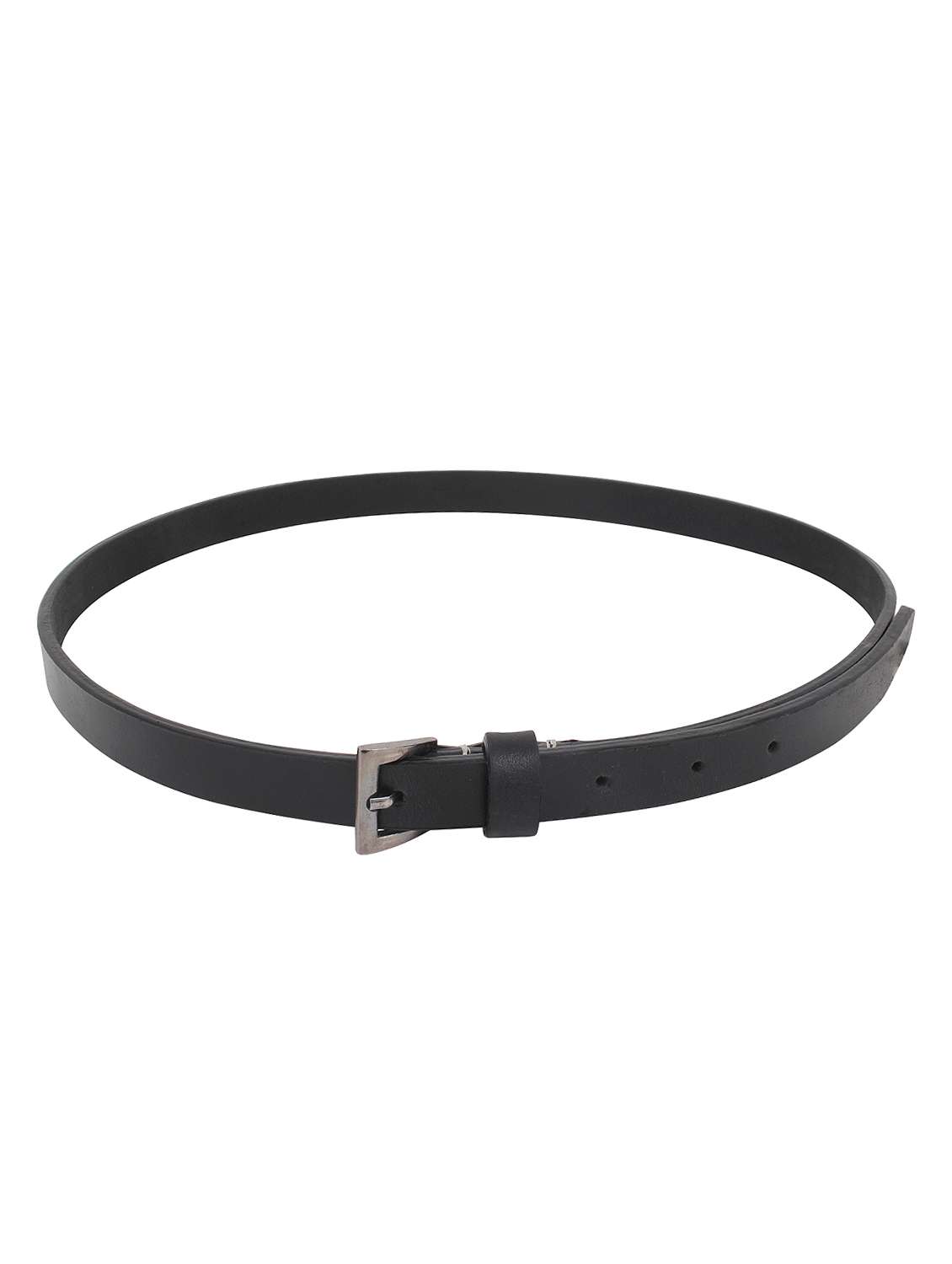 aditi wasan genuine leather black elegant matte black belt - 13182998 - Standard Image - 2