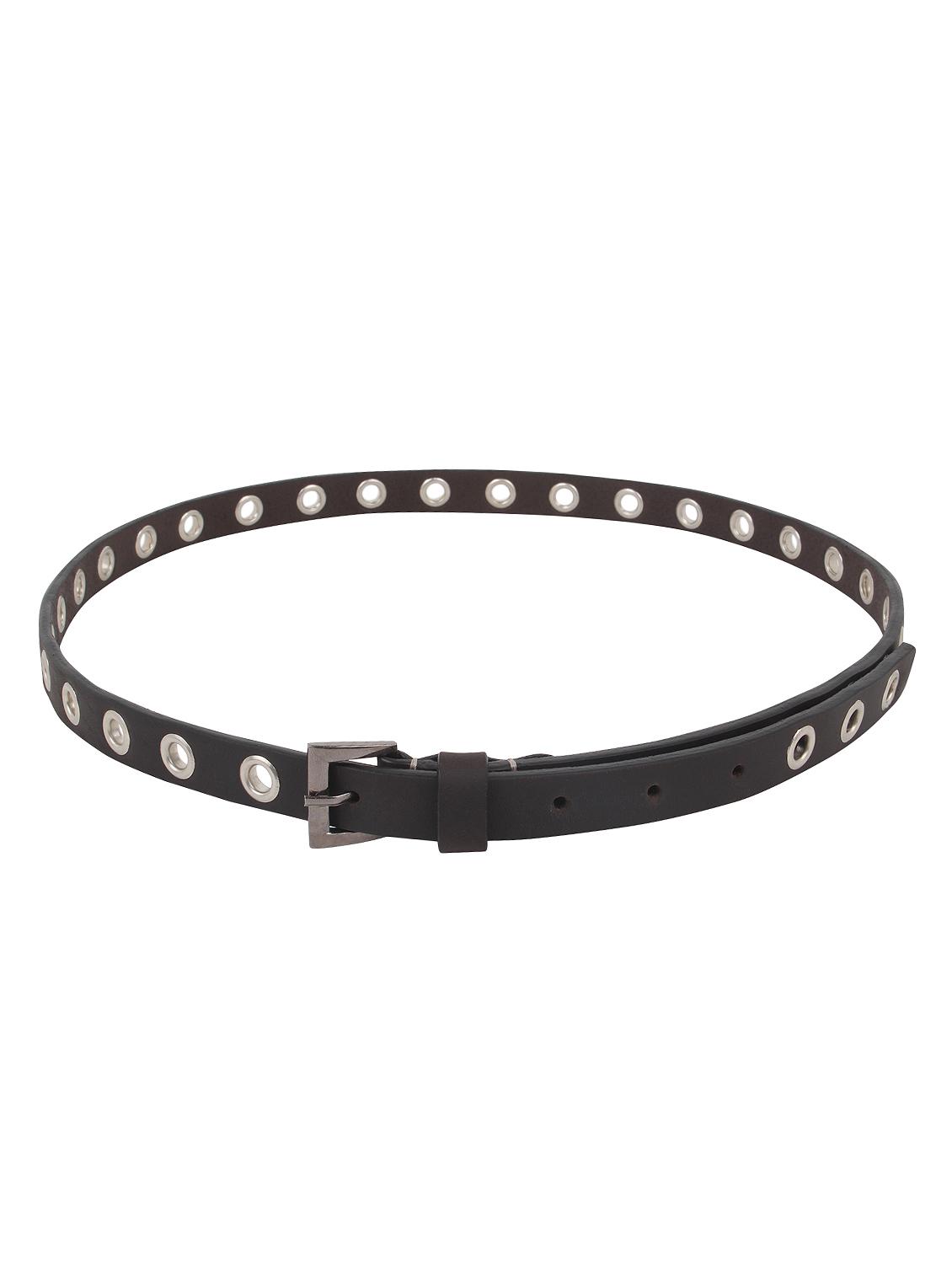 aditi wasan genuine leather ring studded brown belt - 13183001 - Standard Image - 2