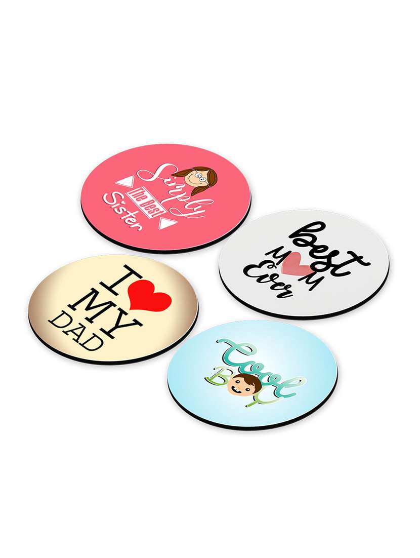 lof beautiful family gifts for printed coaster for any occasion mom dad brother sister gifts for family