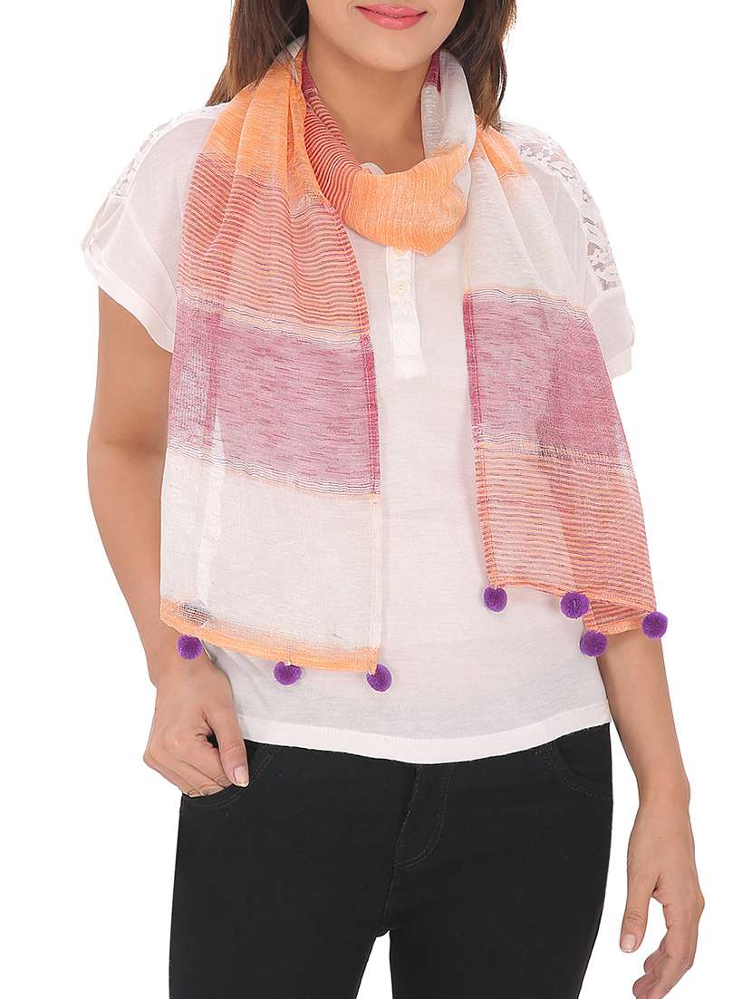 purple viscose scarf