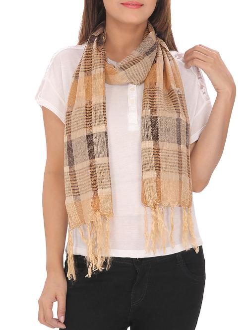 beige viscose scarf - 13194194 - Standard Image - 0