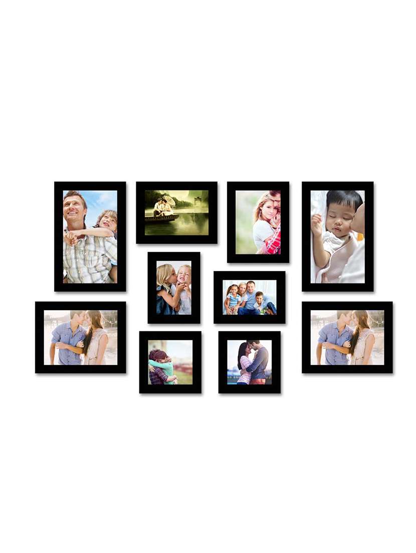 classy black photo frame collage