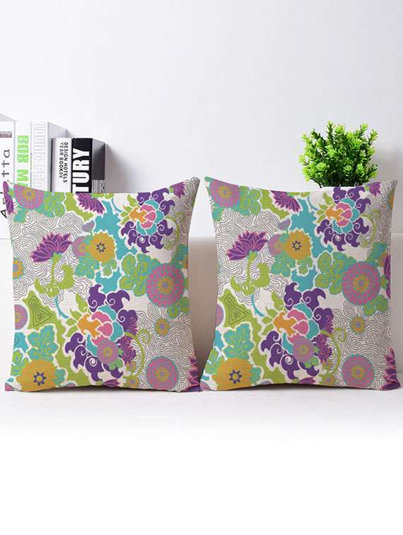 set of 2 vitange collection living room cushion cover