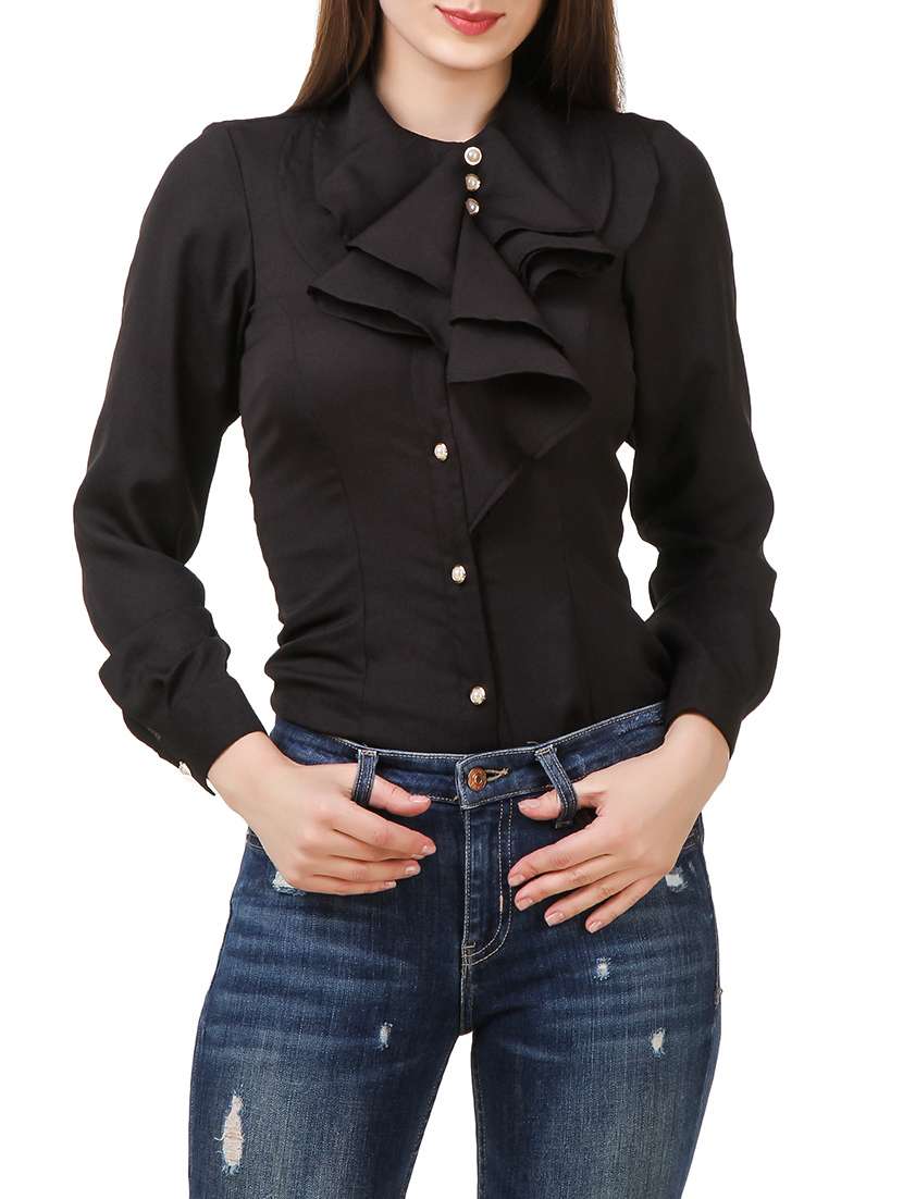 solid black full sleeved top