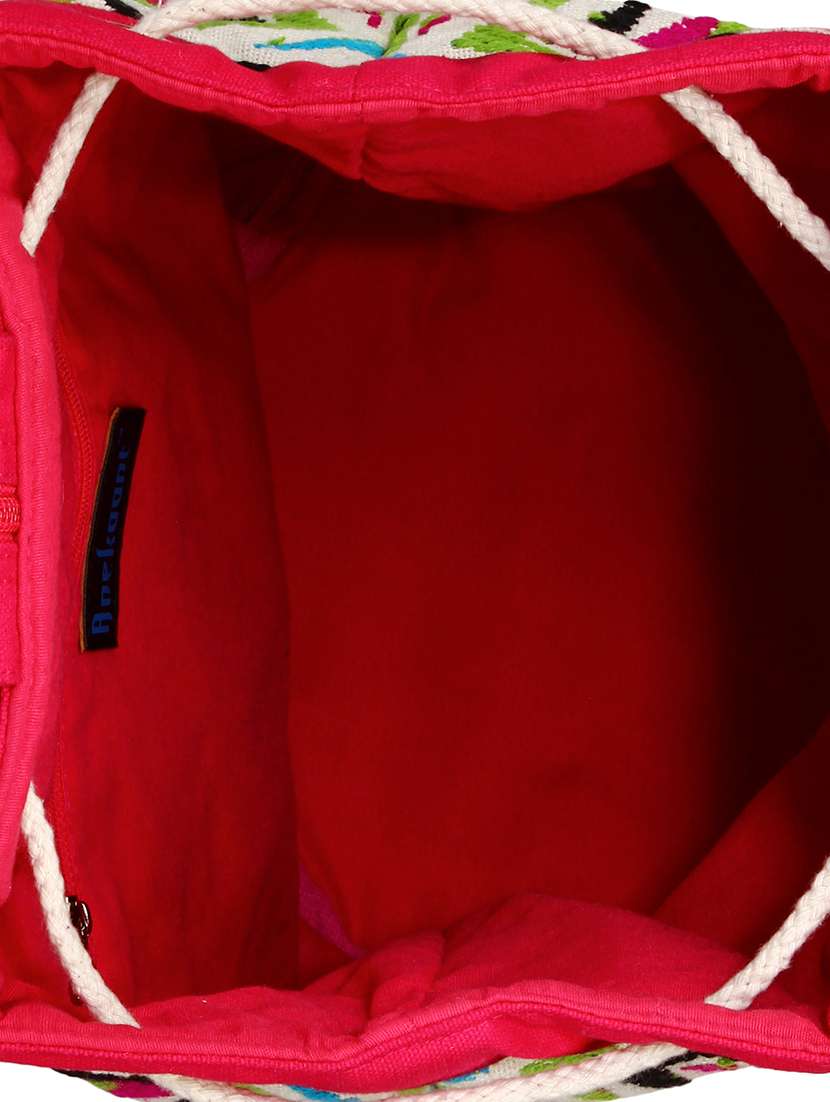 red cotton regular backpack - 13215729 - Standard Image - 2